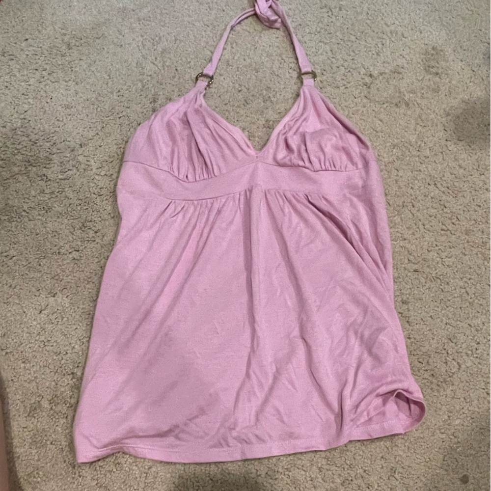 light pink halter top size medium